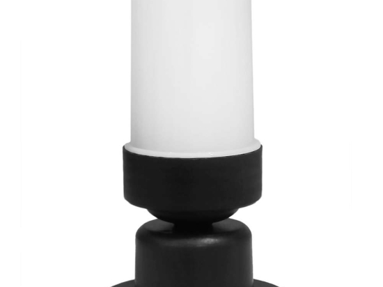 Φωτιστικό Δαπέδου 32-0147 D-06E E/27 Led Φ8x23cm Black-White Heronia