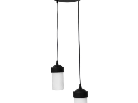 Φωτιστικό Οροφής 32-0141 D-06 2xE/27 Led Φ33x82cm Black-White Heronia
