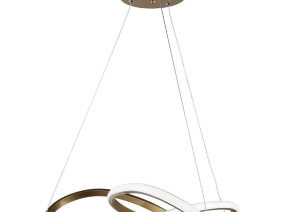 Φωτιστικό Οροφής Mercury 01-0350 Led 48W Φ50x60cm Gold Heronia Μέταλλο