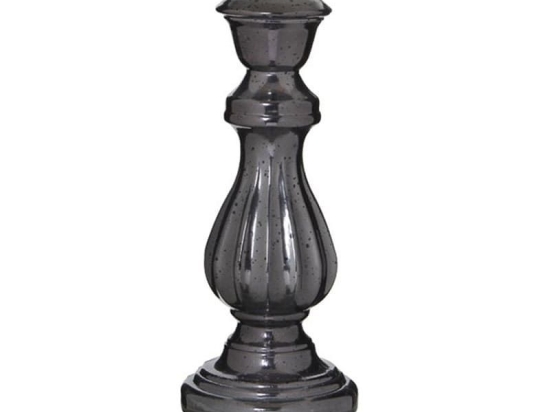 Κηροπήγιο Cello 02.1024325 40cm Silver Γυαλί