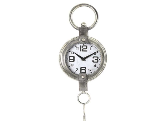 Ρολόι Τοίχου Old Louis 013.767288 41.5cm Silver Μέταλλο
