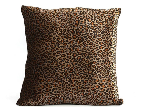 Μαξιλάρι Διακοσμητικό (Με Γέμιση) Leopard 013.777450 Brown 40Χ40 Βαμβάκι-Πολυέστερ