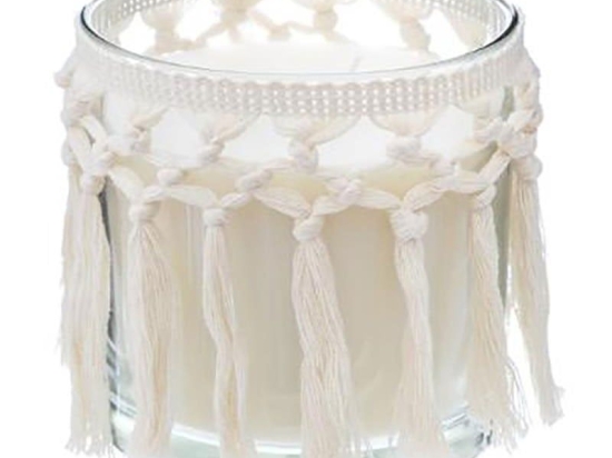 Αρωματικό Κερί Σε Βάζο Με Κρόσια Terre Pockwood 07.164874 12x12cm White Παραφίνη