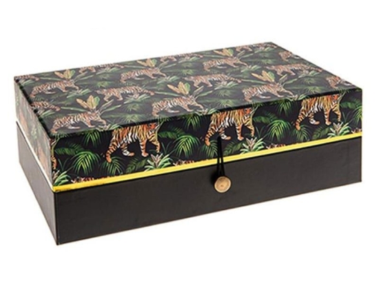 Μπιζουτιέρα Jungle 07.157219 30X17X10cm Green-Brown Χαρτί