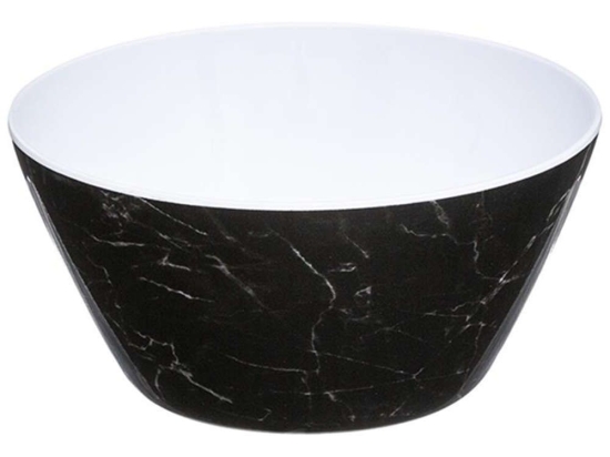 Σαλατιέρα Μελαμίνης 07.151407B Φ15cm Marble Black Small Μελαμίνη