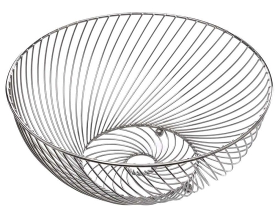 Φρουτιέρα 07.154008A 30x12,5cm Μεταλλική Inox Μέταλλο