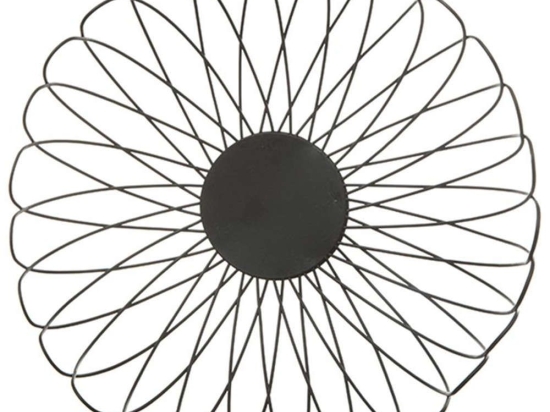 Φρουτιέρα Petal 07.160618 30Χ12,5cm Μεταλλική Black Μέταλλο
