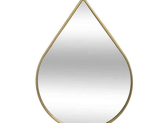 Καθρέπτης Τοίχου Drop 07.169334 21x29cm Gold Μέταλλο
