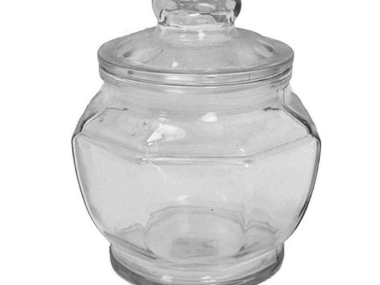 Δοχείο Με Καπάκι Πολυγωνικό 00.03.3249 1250ml Clear Γυαλί