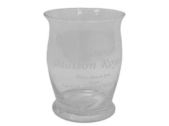 Κηροπήγιο Maison Royale 00.03.3216 14x23,5cm Γυάλινο Clear Γυαλί
