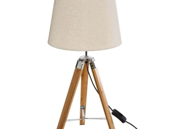 Φωτιστικό Επιτραπέζιο Bamboo 07.136663C 58cm 1xE27 White Bamboo
