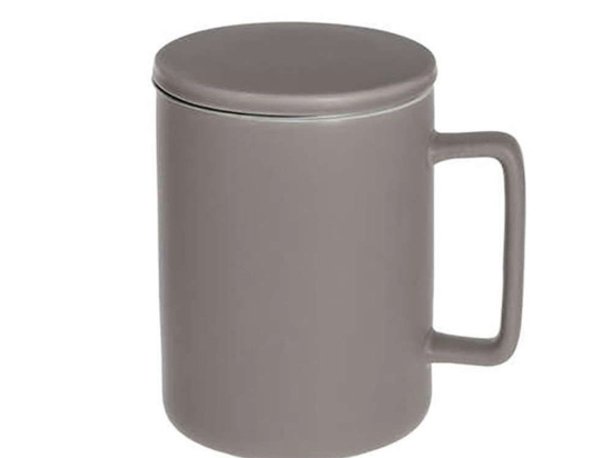 Κούπα Κεραμική Με Καπάκι Και Φίλτρο 07.154609A 400ml Light-Brown Κεραμικό