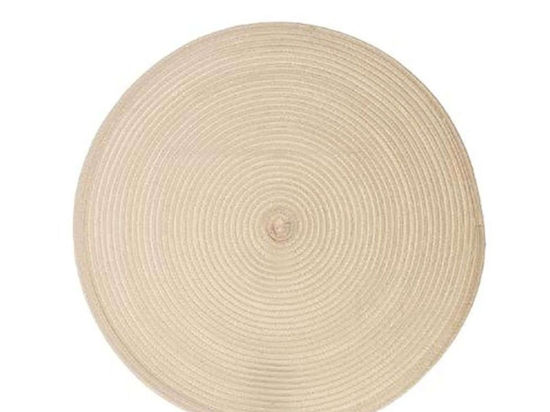 Σουπλά Πλεκτό 07.108120O Φ38cm Beige Ύφασμα