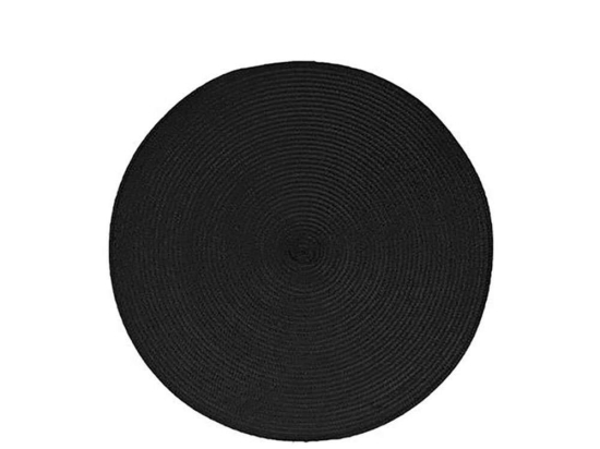 Σουπλά Πλεκτό 07.108120B Φ38cm Black Ύφασμα