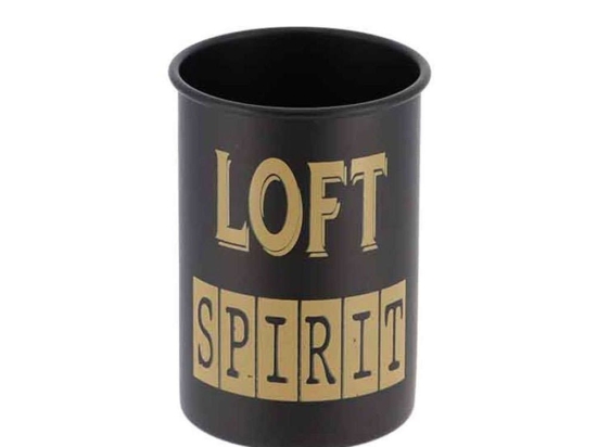 Ποτήρι Μπάνιου Loft 06.61109690 Black-Gold Μέταλλο