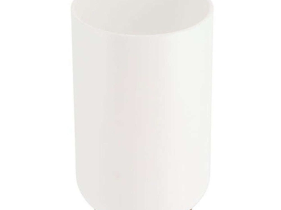Ποτήρι Μπάνιου Με Bamboo 06.6174210 White Πλαστικό