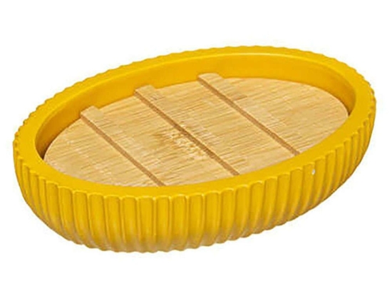 Σαπουνοθήκη Natureo 07.174542C Yellow Κεραμικό