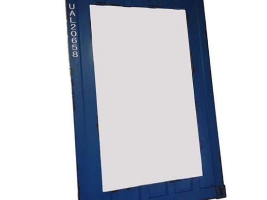 Καθρέπτης Τοίχου Container 00.00.0322 106x76cm Blue Ξύλο,Γυαλί