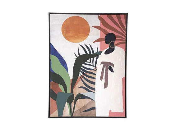 Πίνακας Καμβάς Africa 07.182115 58x78cm Multi Κάθετοι Καμβάς