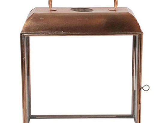 Φανάρι Μεταλλικό 013.785711 26x12,5x24cm Bronze Μέταλλο