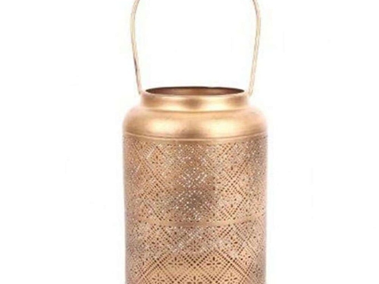 Φανάρι Μεταλλικό 014.KA0121 15x23cm Bronze Μέταλλο