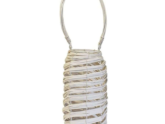 Φανάρι Ξύλινο 00.07.7814 Φ25x35cm White Ξύλο