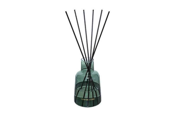 Αρωματικό Χώρου Mε Στικ Cedar 07.181638D 250ml Green Γυαλί