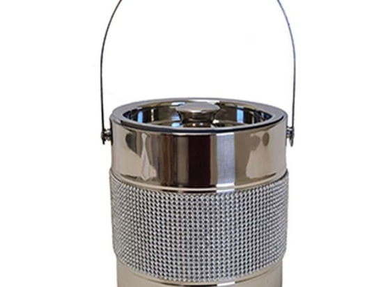 Παγοδοχείο Με Καπάκι 014.KG0609 16x16cm Inox Μέταλλο