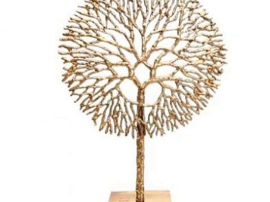 Διακοσμητικό Επιτραπέζιο Coral 014.OR1133 36x51cm Gold Μέταλλο