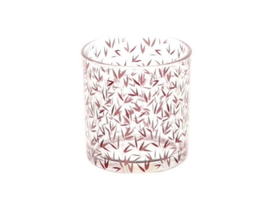 Κηροπήγιο Γυάλινο 012.862226004 7x8,3cm Clear-Pink Γυαλί