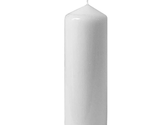 Κερί 00.09.9920Α 6x17cm White Παραφίνη