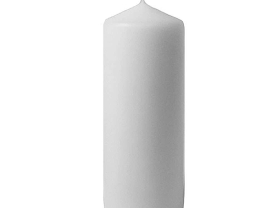 Κερί 00.09.9921Α 8x20cm White Παραφίνη