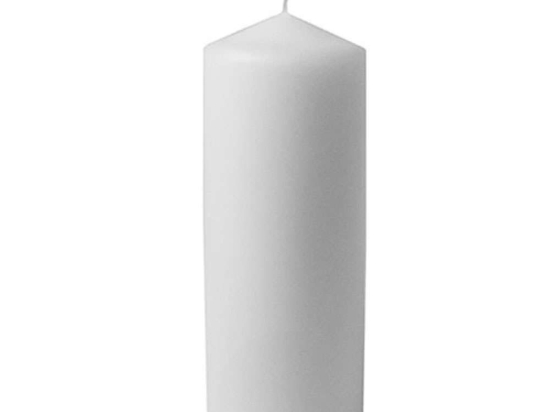 Κερί 00.09.9919Α 7x17cm White Παραφίνη