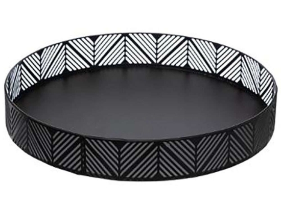Δίσκος Σερβιρίσματος 07.154290 30x4,5cm Black Μέταλλο