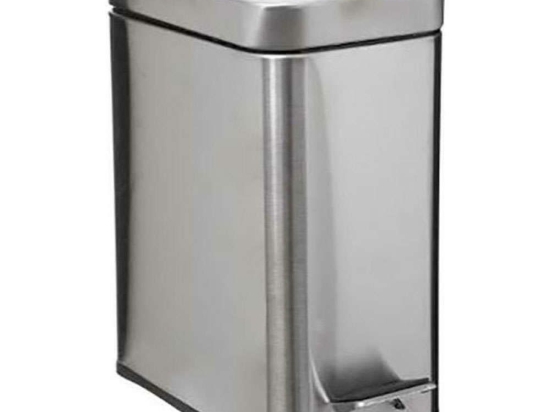 Κάδος Απορριμμάτων 07.160847 14,5x28,2x30,5cm 5lt Inox Ανοξείδωτο Ατσάλι