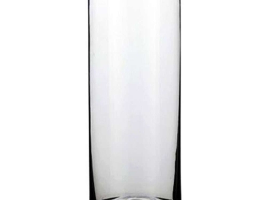 Βάζο Γυάλινο Carly 02.1041811 12x30cm Clear Γυαλί