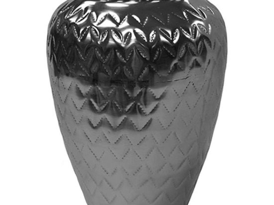 Βάζο Μεταλλικό 00.07.74023 17,5x26cm Silver Μέταλλο