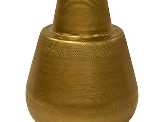 Βάζο Μεταλλικό 00.07.74014 19,5x24cm Gold Μέταλλο