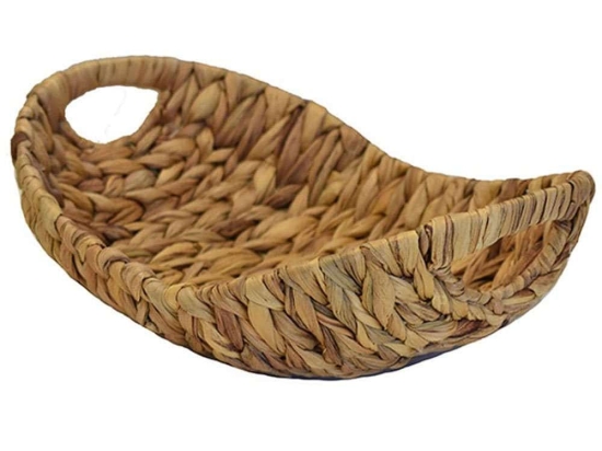 Διακοσμητικός Δίσκος 00.06.68515 32x25x5/11cm Natural Υδροϋάκινθος