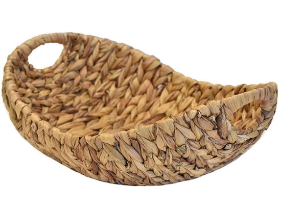 Διακοσμητικός Δίσκος 00.06.68516 37x30x7/14cm Natural Υδροϋάκινθος