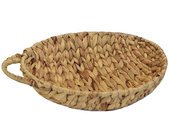 Διακοσμητικός Δίσκος 00.06.68522 Φ28x8cm Natural Υδροϋάκινθος