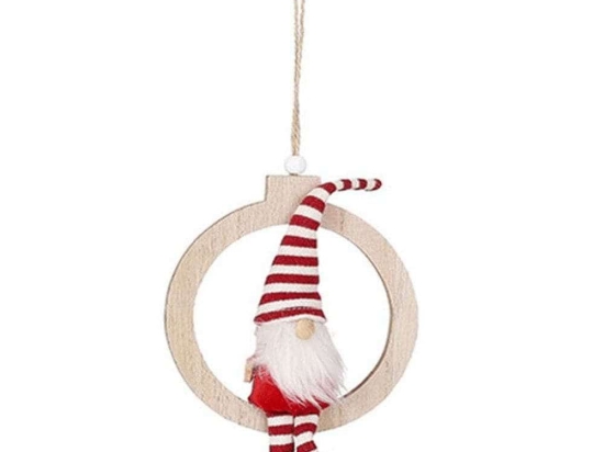 Άγιος Βασίλης Σε Στεφάνι  02.1122724 13,5cm Red-Multi