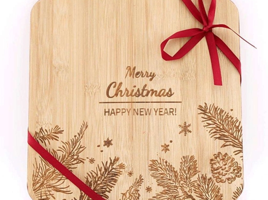 Επιφάνεια Κοπής Xmas 014.XM4116 25x25cm Natural