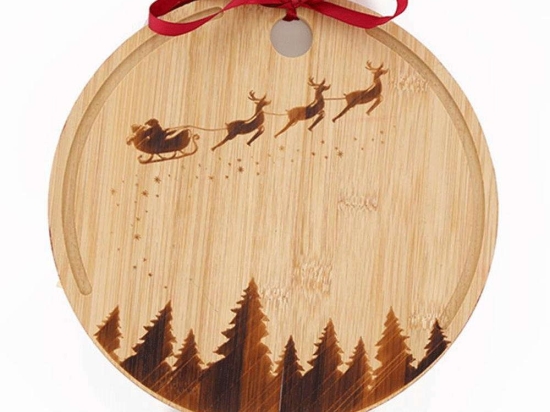 Επιφάνεια Κοπής Xmas 014.XM4117 Φ25cm Natural