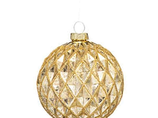 Χριστουγεννιάτικη Μπάλα Geometric 07.184585 7cm Gold