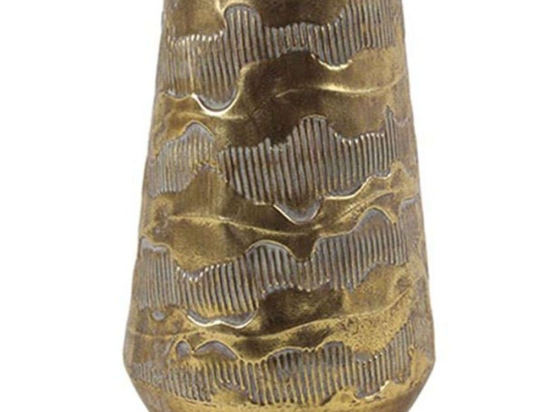 Βάζο Peggie 013.785155 18,5x32,5cm Gold Μέταλλο