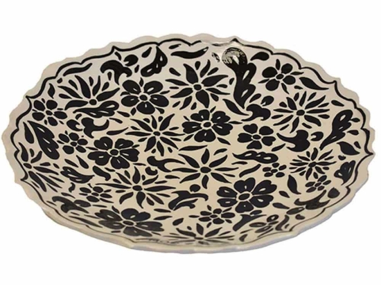 Διακοσμητική Πιατέλα Kapisik 026.0052 Φ30cm Black Κεραμικό