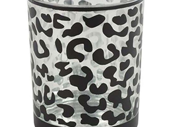 Κηροπήγιο Dots 013.788813 7x8cm Black Γυαλί