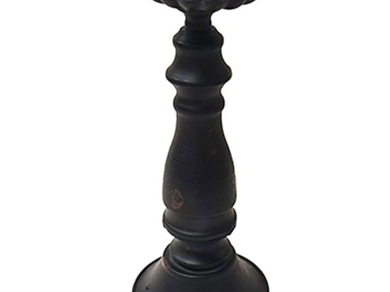 Κηροπήγιο 013.786544 11x26,5cm Black Μέταλλο
