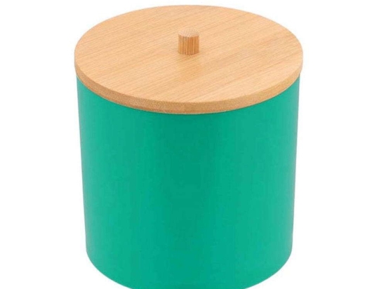 Θήκη Για Βαμβάκι 06.6785267 Green-Natural Πλαστικό,Bamboo